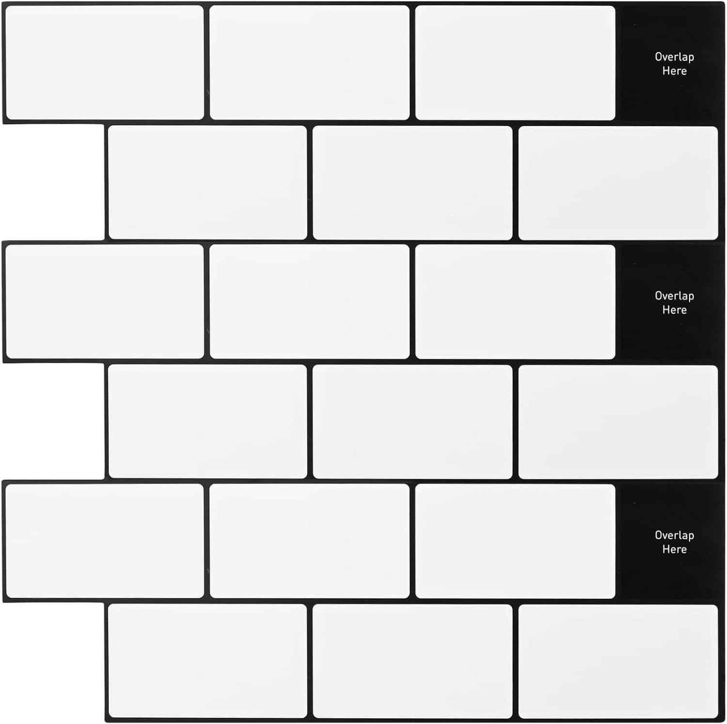 Zelfklevende wandtegels 50 stuks 30 x 30 cm wandbekleding