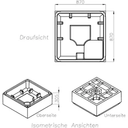 Neuesbad Wannenträger für Standard 90x90x15 SD20010