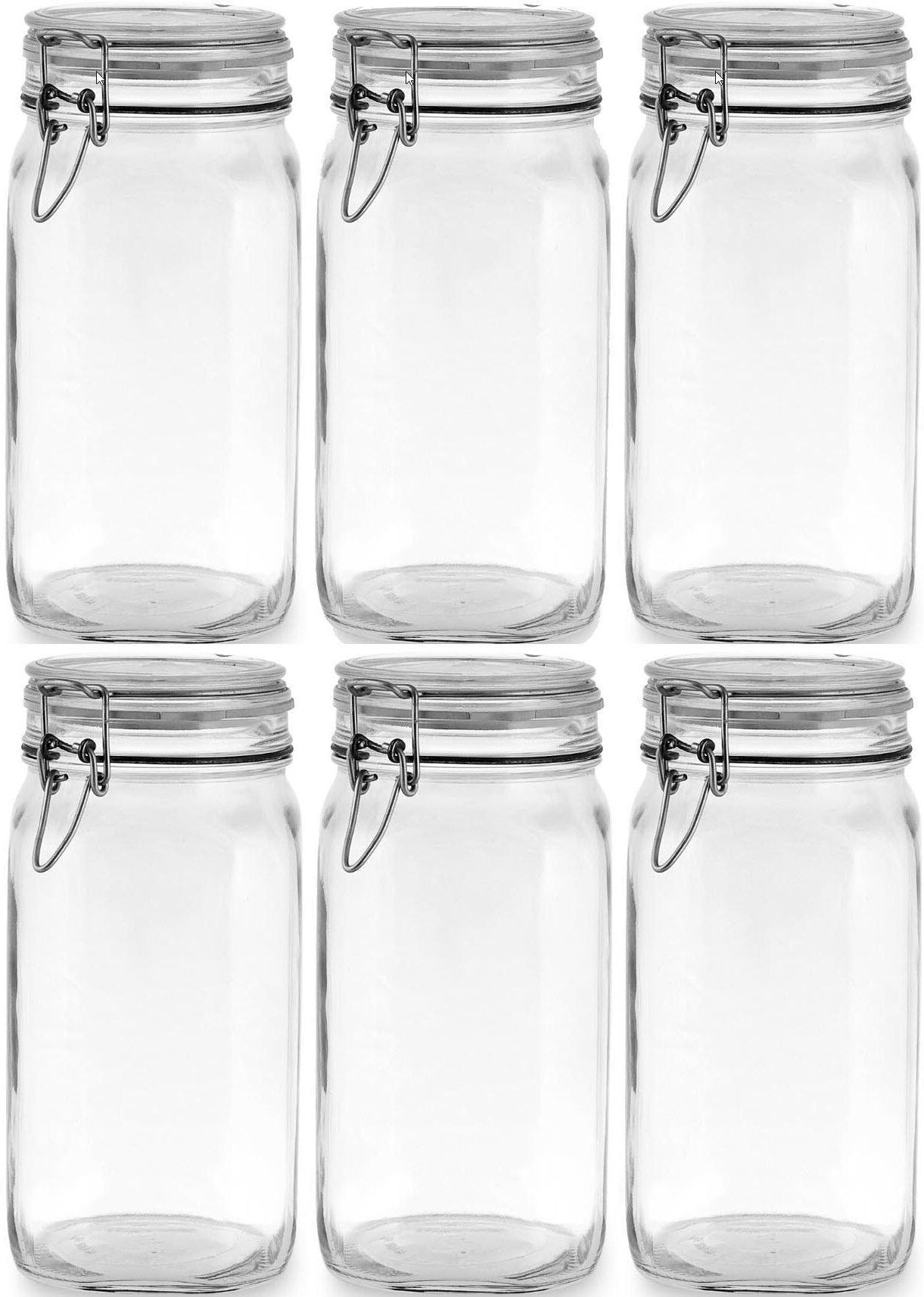 Einmachglas BORMIOLI ROCCO "Fido 150", transparent, H:19,5cm Ø:10cm, Glas, Lebensmittelaufbewahrungsbehälter, Einmachglas transparent B/H/L: 19,5cm