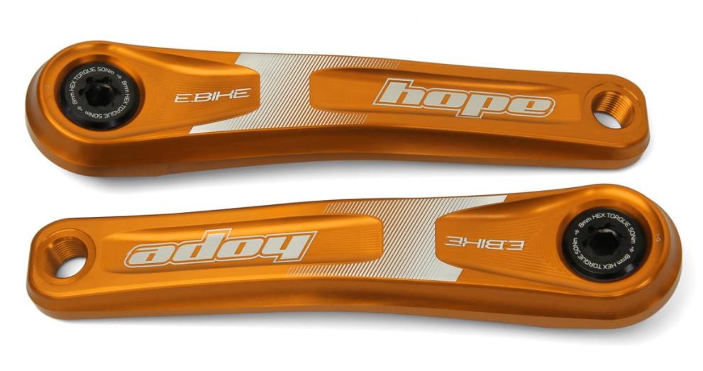Hope E-Bike Kurbelarme standard offset 165mm Orange