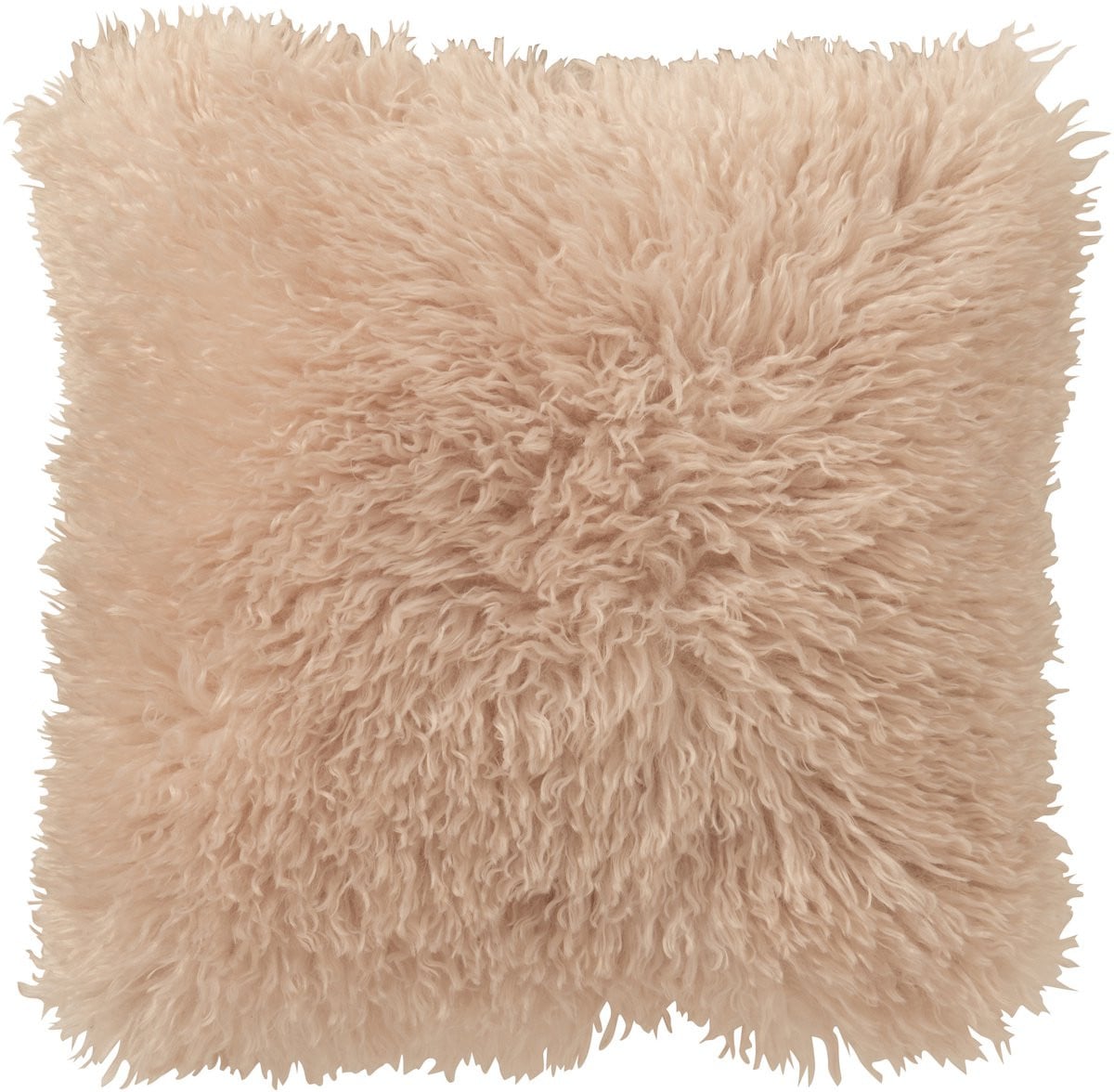 J-Line Moutie kussen - beige - polyester