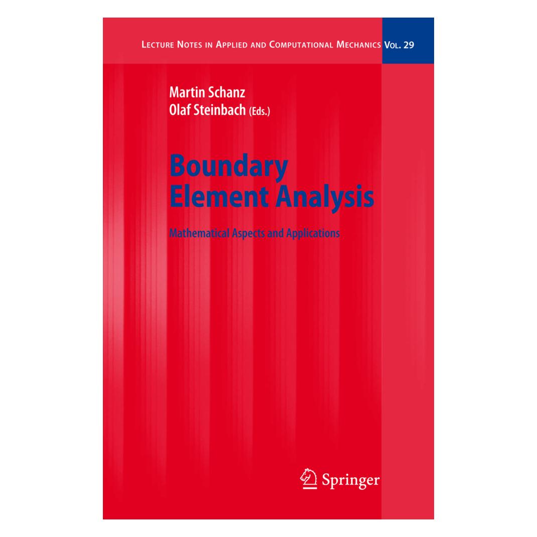 Springer Boundary Element Analysis (Englisch, Softcover, Martin Schanz, Olaf Steinbach) (55373666)