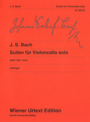 Wiener Urtext Edition Bach Suiten for Violoncello