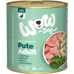 WOW DOG Adult Pute 6x800 g
