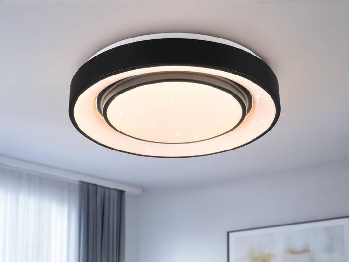 Reality Leuchten WiZ LED Deckenleuchte Mona R65041032, 20 Watt RGBW LED mit 16 M