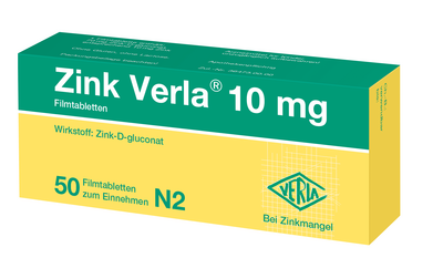 Verla-Pharm Arzneimittel GmbH & Co. KG ZINK VERLA 10 mg Filmtabletten 50 St 08912189
