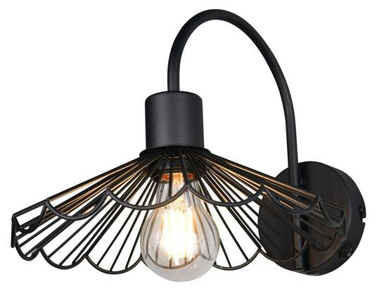 Wandlamp Margarita zwart Trio