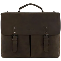 Bugatti Aktentasche Luca Briefcase With Flap (17", Universal), Notebooktasche, Braun