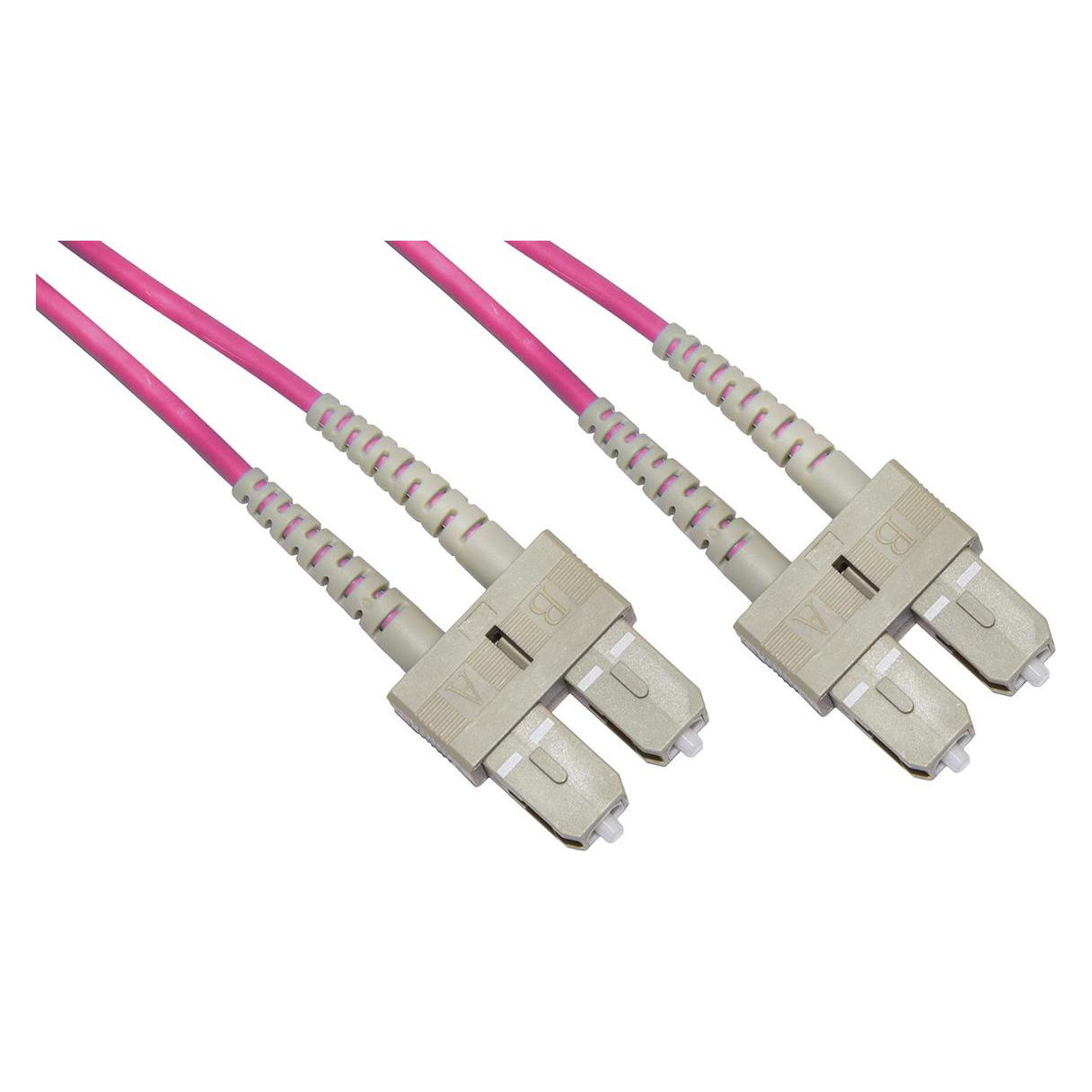 Link CAVO FIBRA OTTICA 3 MT SC/SC MULTIMODALE DUPLEX 50/125 OM4 (3 m) (LKSCSC4503)