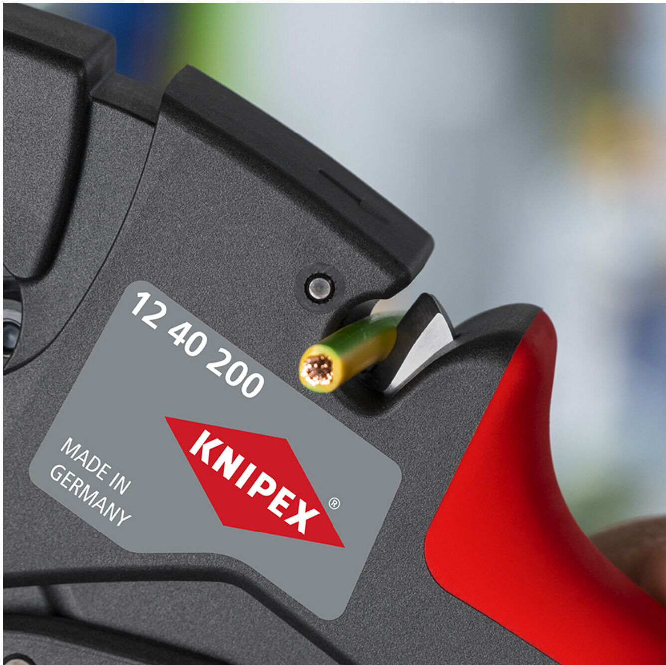 KNIPEX 12 40 200 EAN Selbsteinstellende Abisolierzange 200 mm)