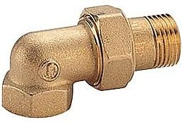 Opal R19 Radiatorverschraubung R19Y004 Messing, 3/4", IG/AG, Eck