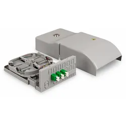 DIGITUS Ftth Hausübergabepunkt, 3 x LC/APC Duplex OS2, IP54, Spleißbereit