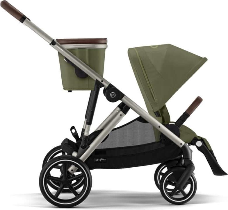 Cybex Gazelle S Kinderwagen inkl. Cot S Babywanne / Kombikinderwagen, Farbe:Moss Green