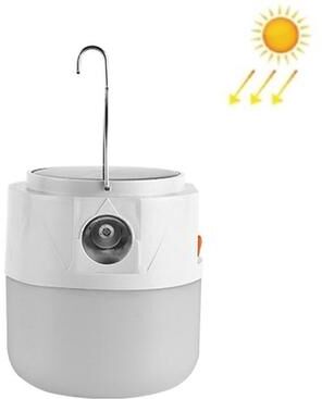 Snug & Styled LED Solar Rechargeable Camping Emergency LED Bulb Light With Flashlight Function white