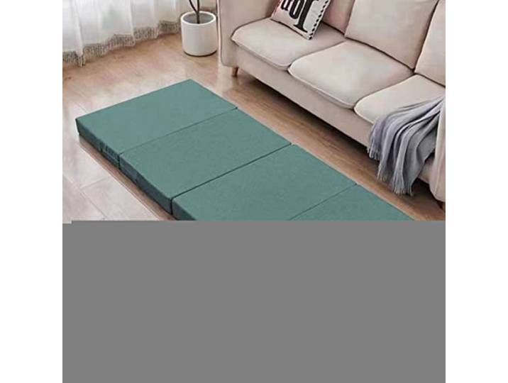 TVANTRUXIS Klappmatratze aus Leinenstoff Mehrfarbige, mehrere Größen for Camping, Reisen, Zuhause: Ing Pad(Green,200*60*10cm)
