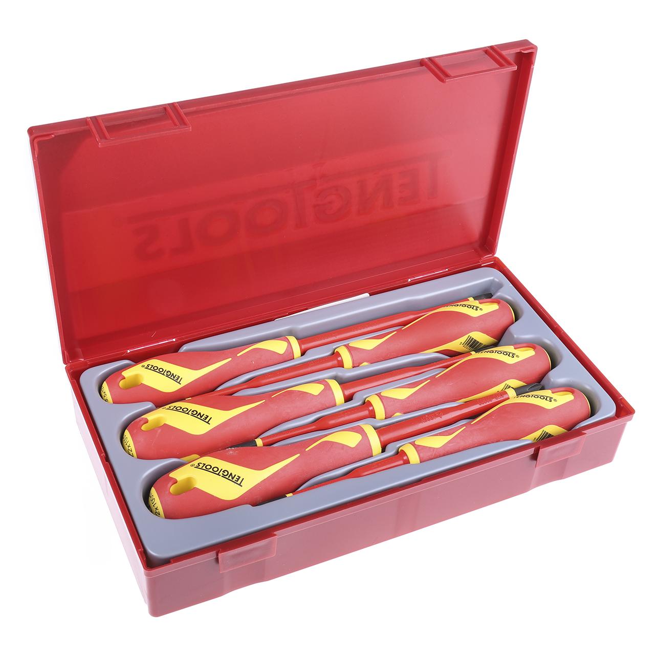 Teng Tools TTV706N Elektrisch Schraubendreher Satz, 6-teilig, ESD geschützt (TTV706N)
