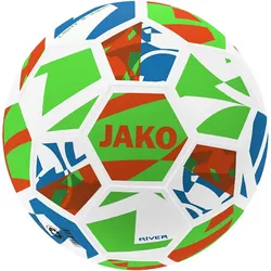 JAKO River 350g Leicht-Fußball Kinder 661 - weiß/neongrün/neonorange, 350g 5