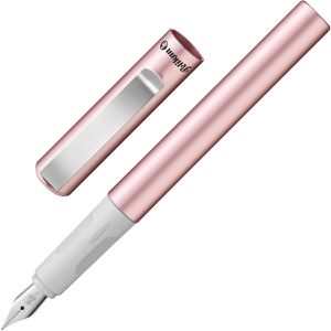 Pelikan Füller Pina Colada Rose Metallic, Feder M, Links- & Rechtshänder, aus Kunststoff, rosa