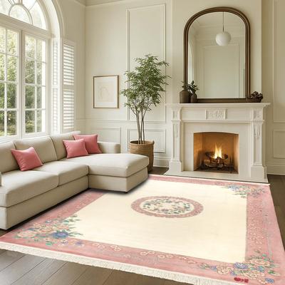Gertmenian Orient Estate Hand Made Traditional Floral Border Medallion Hand Knot Wool Area Rug Collection