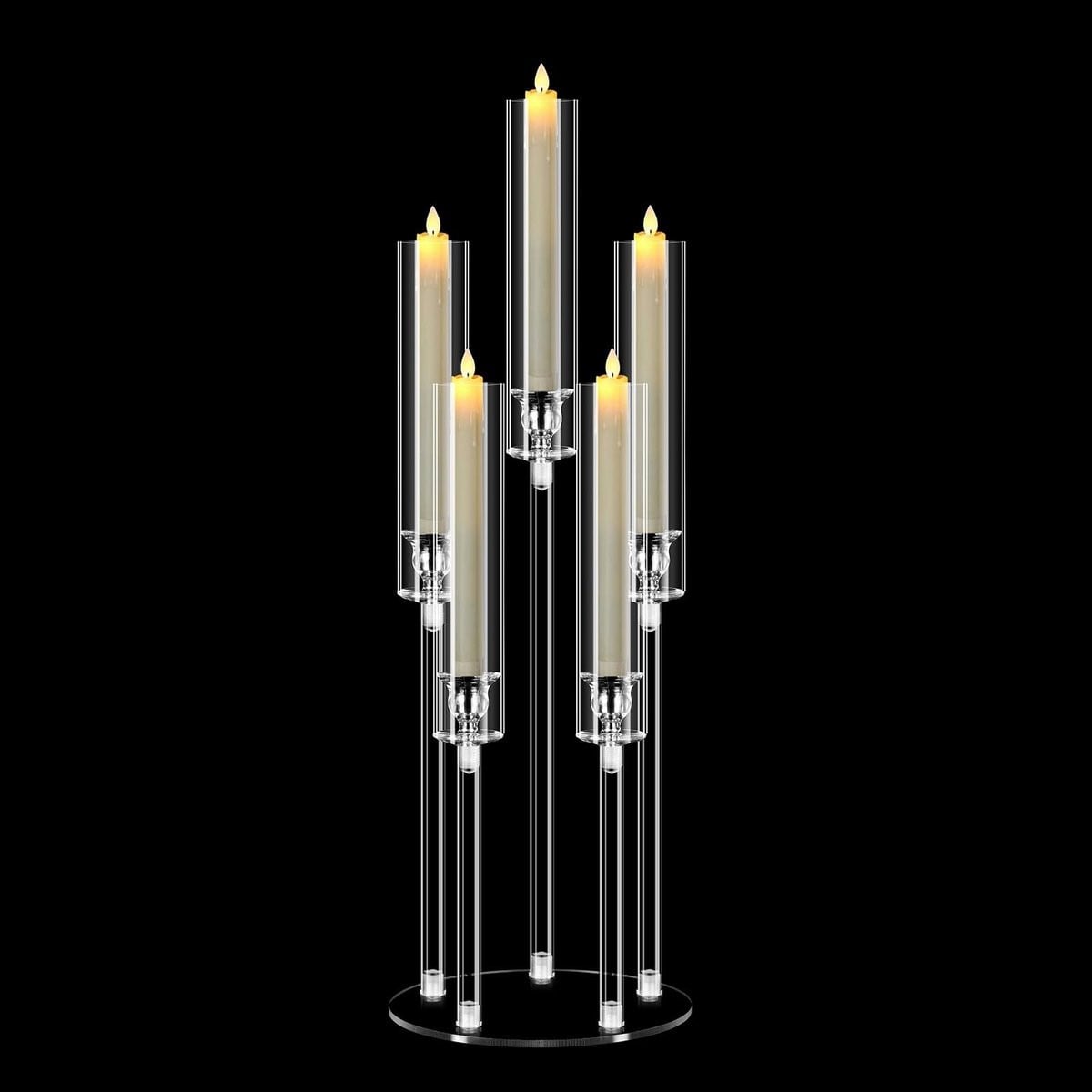 Dailygoods 5-armige kaarsenstandaard voor taperkaarsen, hoogte 68 cm