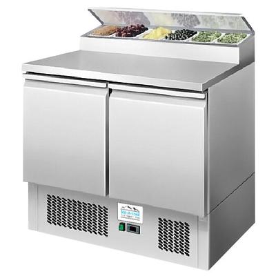 ICE-A-COOL 2 türige Belegstation mit Schiebedeckel, 300 Liter Kapazität