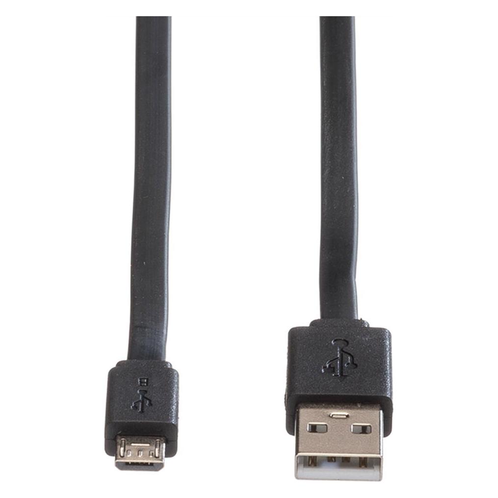 Roline USB Flexikabel (1 m, USB 2.0) (11.02.8760)