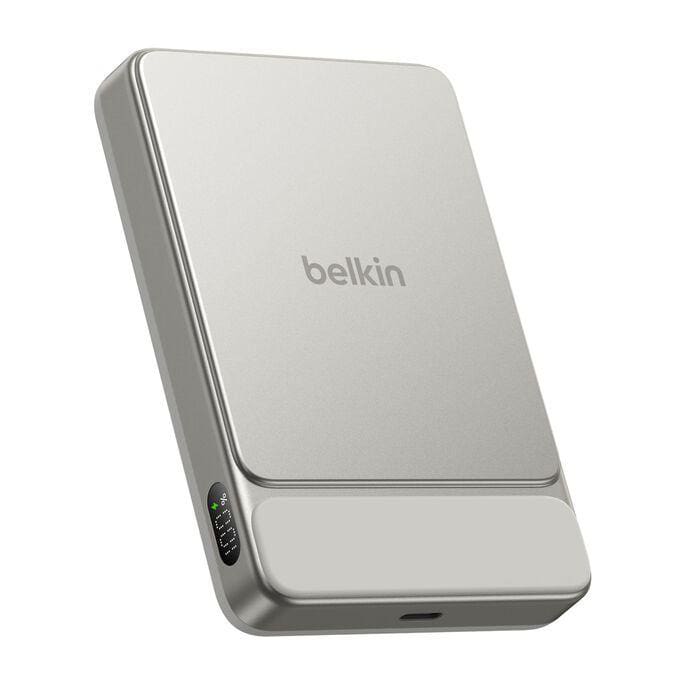 Belkin UltraCharge Pro Slim Magnetische Powerbank 10000 mAh 30 Watt Beige - sand metal