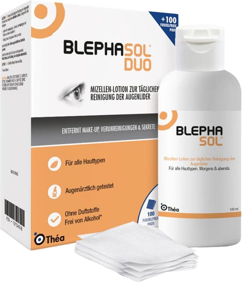 Blephasol Duo 100 ml Lotion+100 Reinigungspads 1Pck