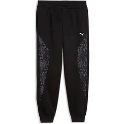 Puma Damen Freizeit / Mode Sommer GJ Hosen lang Hosen lang Da PUMA SPORT ANIMAL Comfort Pants FL, Größe XS in Schwarz Schwarz
