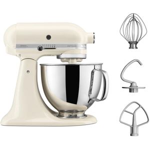 KitchenAid Küchenmaschine Artisan, 5KSM125EAC, 300 W, mit Patisserie-Set, 4,8 Liter, creme