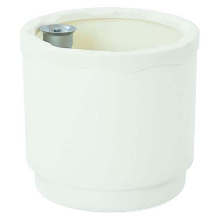 Plastiken Selbstbewässernder Blumentopf Weiss (Ø 22 cm) (35410146)