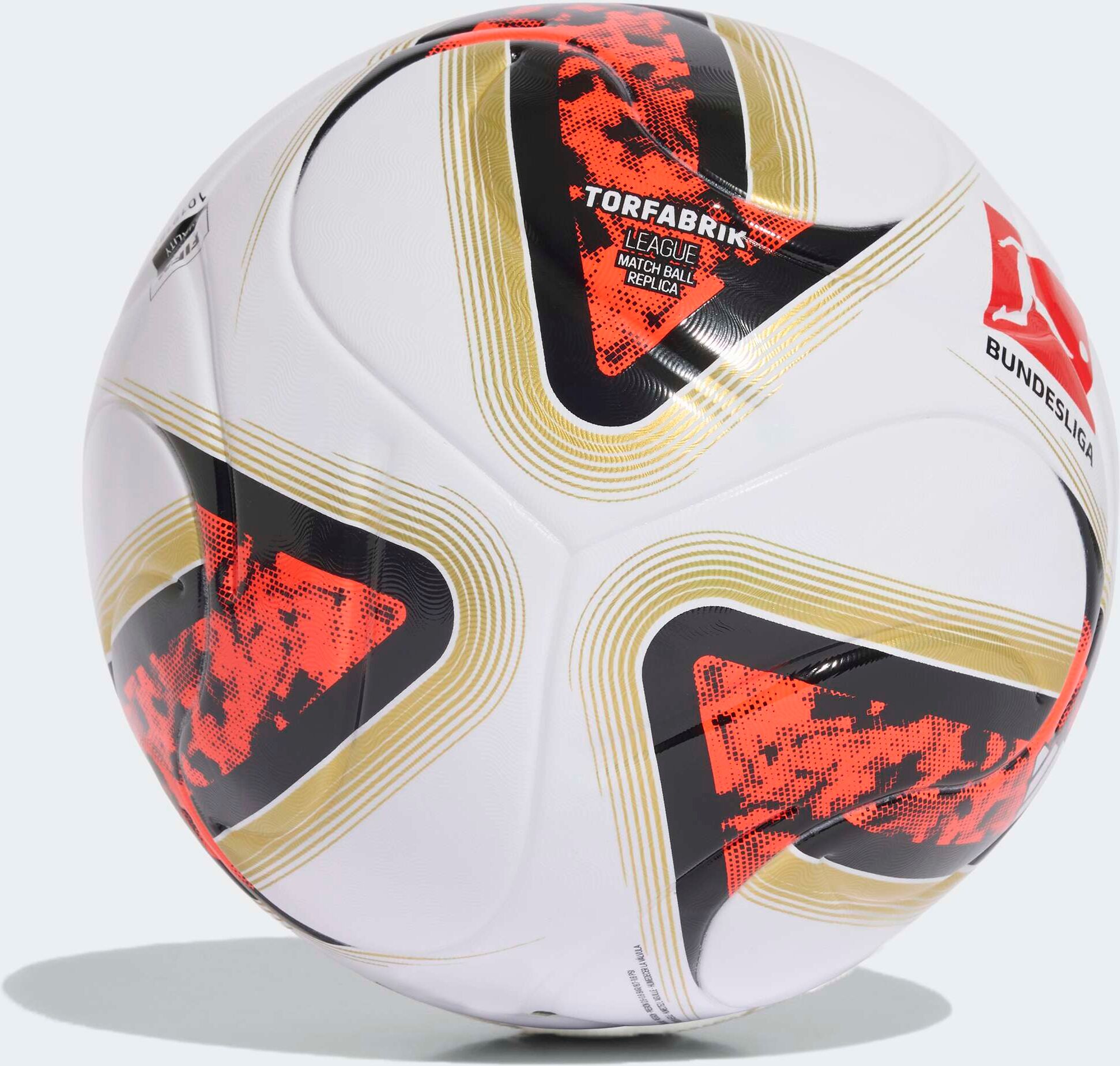 Fußball ADIDAS PERFORMANCE "BUNDESLIGA 26/27 TORFABRIK LEAGUE" Gr. 5, weiß (weiß, schwarz, solar rot), Bälle, 5, 0,4 g, Fußball, DFL Bundesliga, B:22,3cm H:17,3cm T:22cm