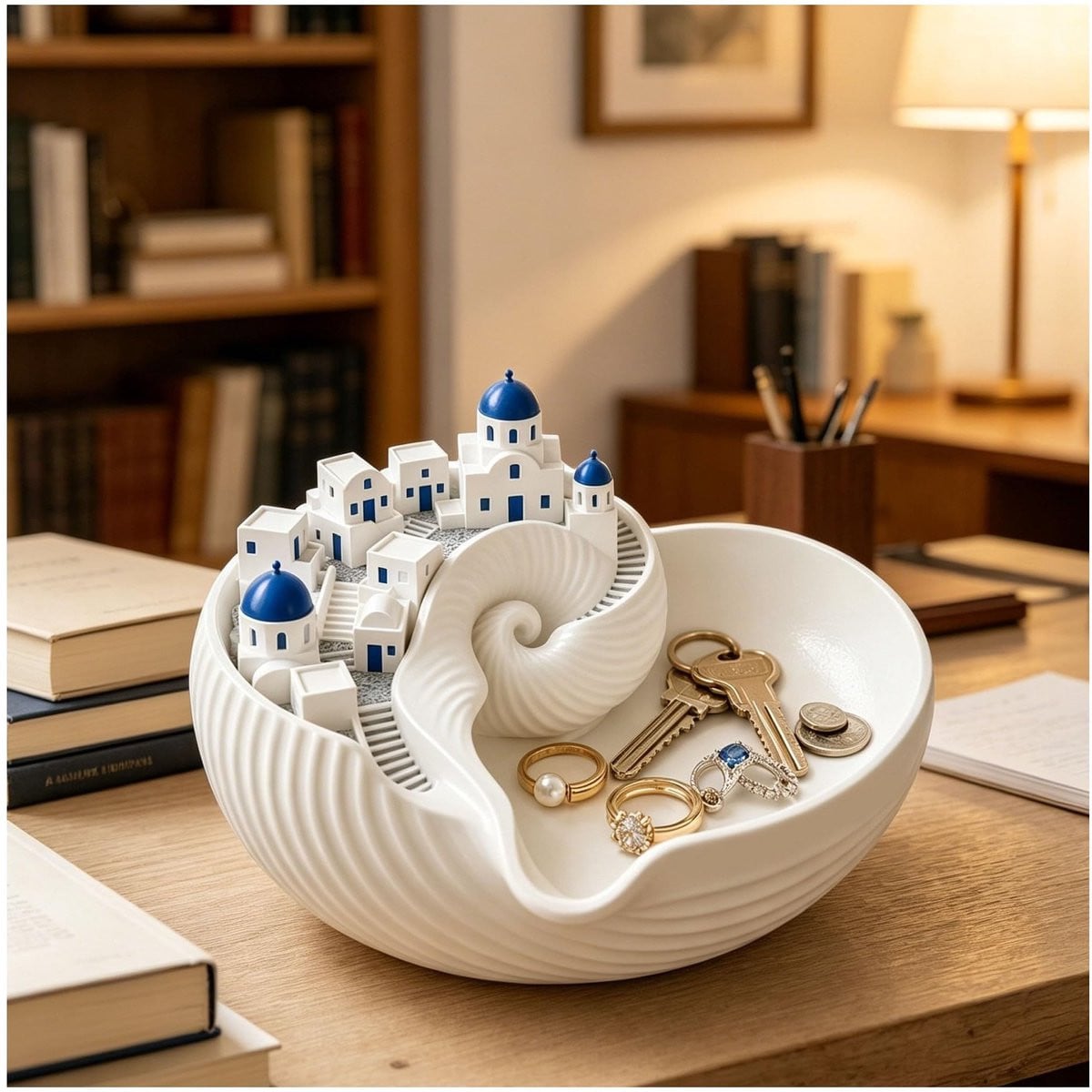 Catchall Kom - Decoratieve Schelpbak voor Sleutels en Sieraden