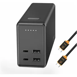 j5Create JPB264100-N, 26800 mAh, Schwarz (26800 mAh, 100 W, 99.16 Wh), Powerbank, Schwarz