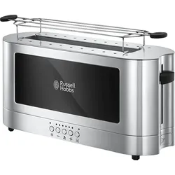 RUSSELL HOBBS 23380-56 Elegance Toaster Edelstahl/Schwarz (1420 Watt, Schlitze: 1)