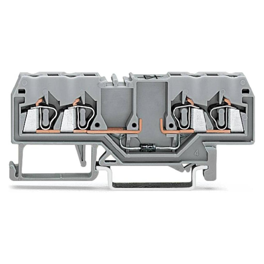 Wago Diodenklemme 4-Leiter 280-815/281-411 Maximalstrom (Imax) pro Diode 0,5A, Max. Betriebsspannung (Um (280-815/281-411)
