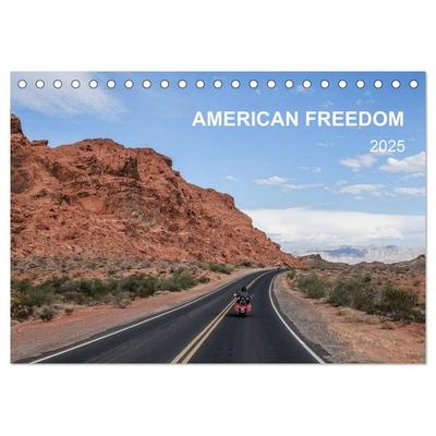 American Freedom (Tischkalender 2025 DIN A5 quer), CALVENDO Monatskalender