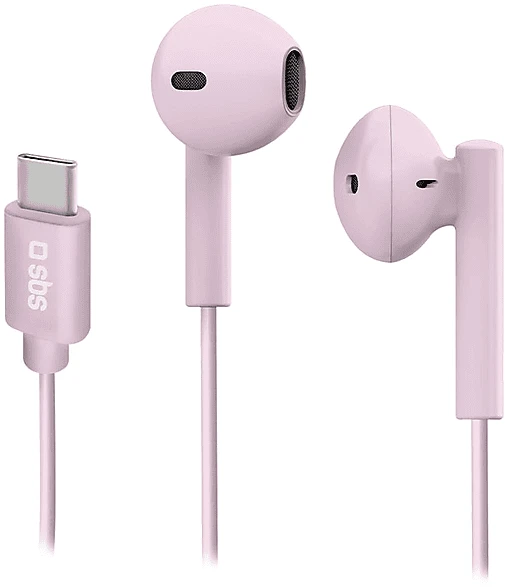 SBS Studio Mix 65c Semi-In-Ear-Kopfhörer mit USB-C-Anschluss pink