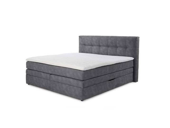 Boxspringbett AMY 180 x 200 cm grau