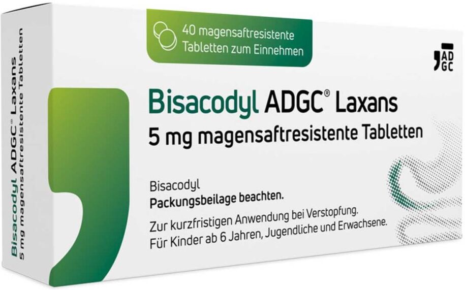 Bisacodyl ADGC Laxans 5 mg 40stk