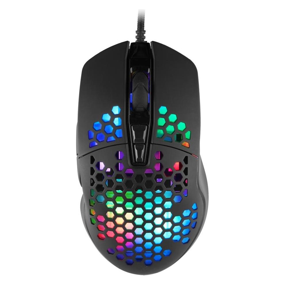 C-Tech Herní myš Scarab, casual gaming, 7200 DPI, RGB podsvícení, USB (Kabelgebunden) (GM-18)