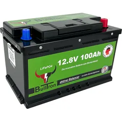 BullTron LiFePO4 Batterie 100Ah 12,8V mit Smart BMS & Bluetooth App – Wohnmobil Versorgungsbatterie