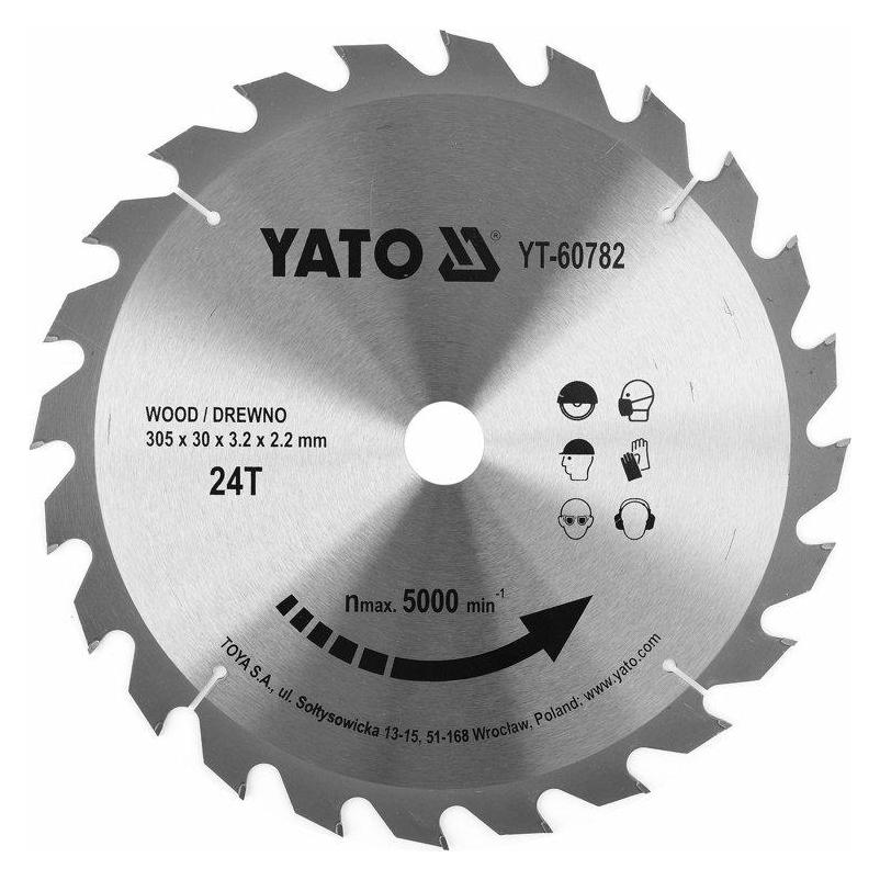 Yato Kreissägeblatt Ø305 mm - 24T - Innendurchmesser 30 mm (YT-60782)