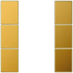 Jung LS503TSAGGO Tastensatz, F50, Metall mit echter Goldauflage, Serie LS, vergoldet LS 503 TSA GGO