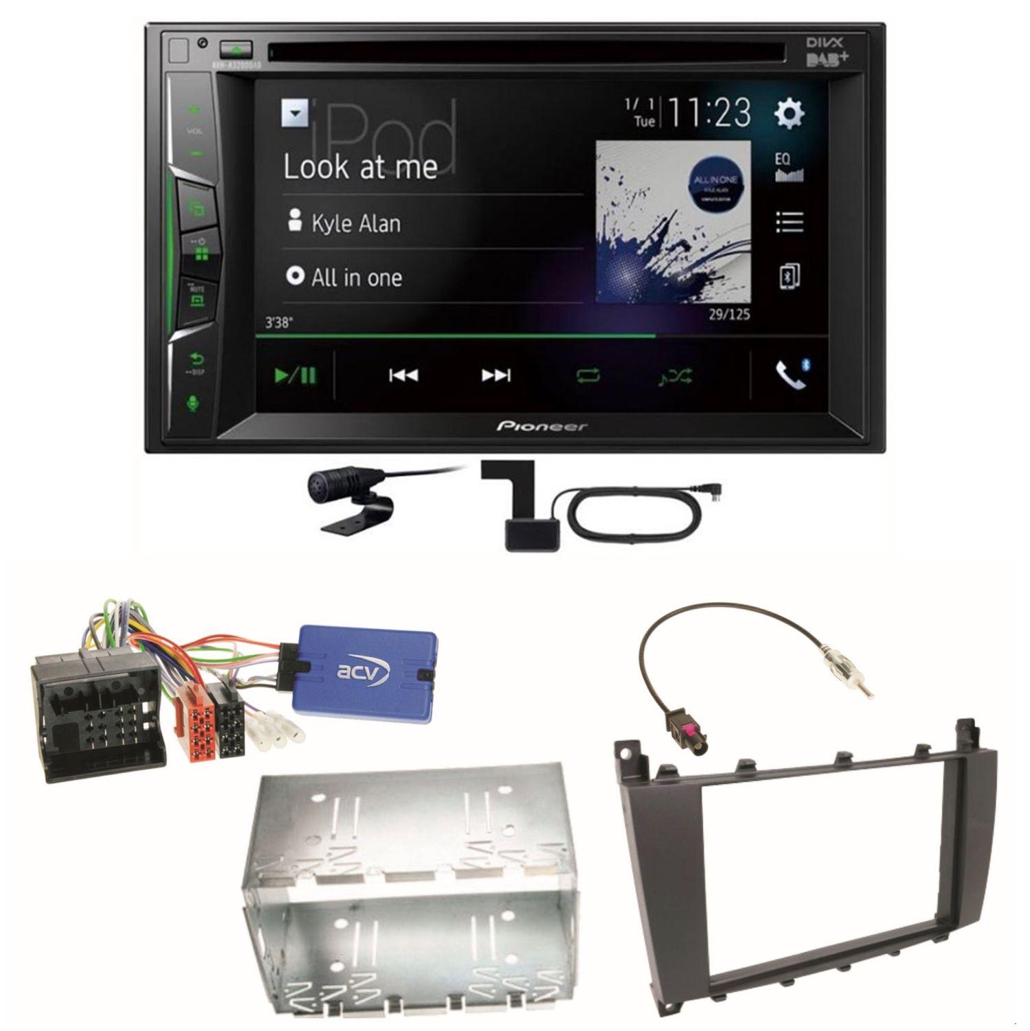Pioneer AVH-A3200DAB USB MP3 Digitalradio Einbauset für Mercedes G Klasse W463