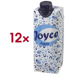 Joyce 12er-Pack Tafelwasser »Aqua still« 0,5 L türkis