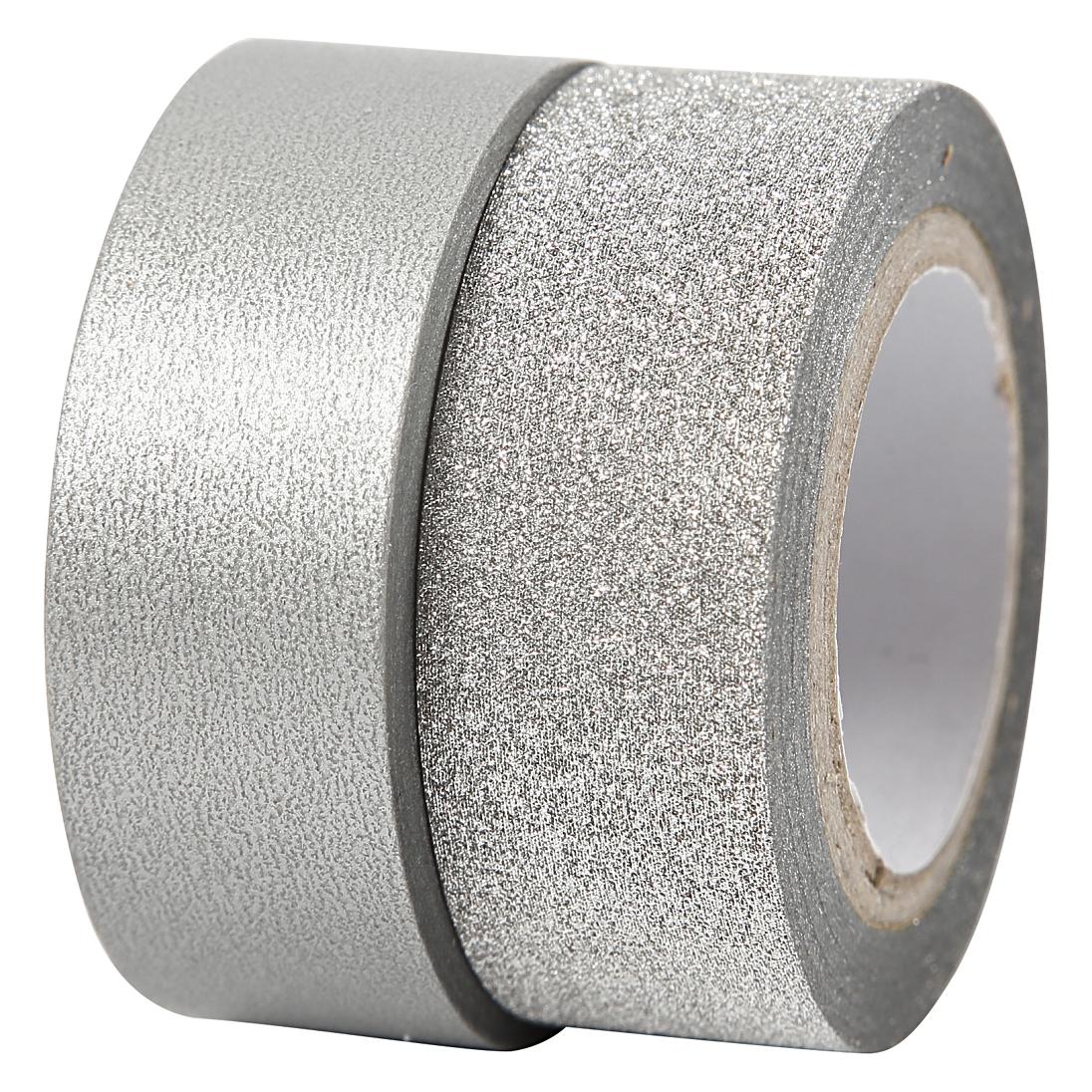 Creativ Company Masking Tape Zilver 2m, 2st. (15 mm) (5707167023235)