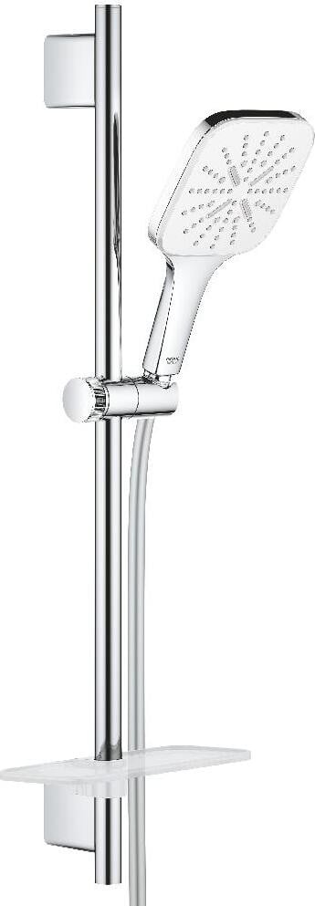 GROHE Rainshower SmartActive 130 Cube douchestangset met 3 straalpatronen, Douchestang: 60 cm