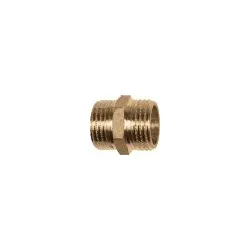 T396602 Messing Doppelnippel 3/4