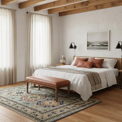 Style Haven Landon Tribal Triple Medallion Wool Blend Area Rug